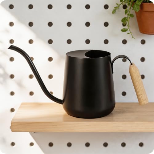 Baffect Watering Can Indoor Plants with Long Spout, 1L / 35oz (Black) by Baffect