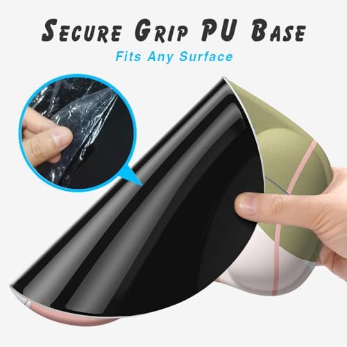 Office Mousepad with Gel Wrist Support - Ergonomic Gaming Desktop Mouse Pad Wrist Rest - Design Gamepad Mat Rubber Base for Laptop Computer -Silicone Non-Slip Special-Textured Surface (17Violet) - Image 5