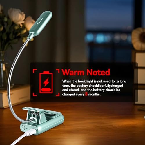 VAVOFO Rechargeable Reading Light, Clip on Book Light for Reading in Bed - Image 7