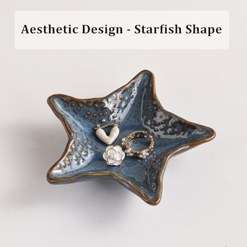 Jewelry Dish Decorative Ring Tray, Ceramic Small Cute Trinket Tray 4.92" - Image 6