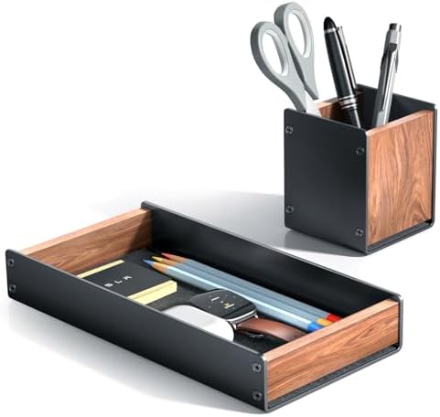 UPERGO Desk Organizer Tray Pen and Pencil Holder Set by UPERGO