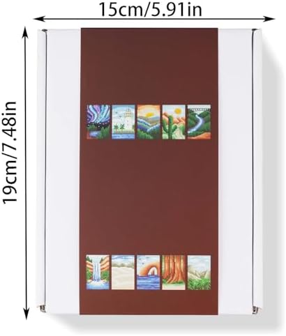 Apomelo 10pcs Small Diamond Art Scenic‌ Landscape, Round Drill Small Diamond Art Kits for Adults Beginners, MIni Diamond Art for Home Wall Desktop Decor, 6X8 inches - Image 3