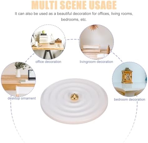 Sewroro White Ceramic Incense Holder and Tray Minimalist Aromatherapy Burner with Ash Catcher for Meditation Yoga Home Office Fragrance Stick Stand - Image 3