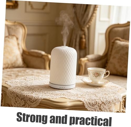 VOSAREA Ceramic and Mist Technology Essential Oil Diffuser with Silent Operation Minimalist Silhouette Design with Multi-Color Changing LED Lights for Home for Yoga and Bedrooms - Image 5