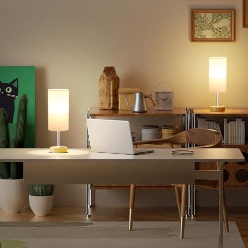 Dicoool Bedside Table Lamp Set of 2-3-Way Dimmable Touch Lamp, USB A+C - Image 5