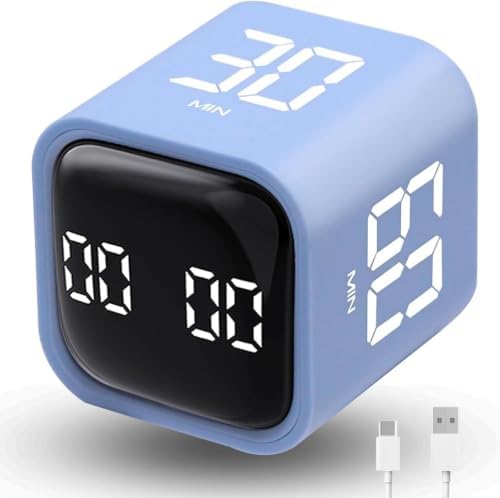 LUCKY TIME Rotating Productivity Timer 5/10/30/60min, Flip Timer, ADHD Tool by LUCKYTIME