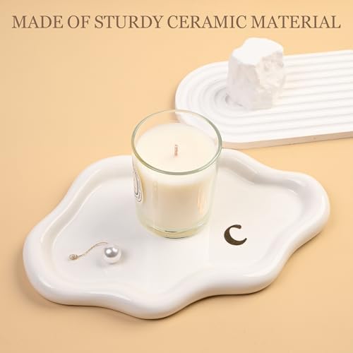Ceramic Jewelry Large Decorative Cloud Tray, Trinket Dish (c) - Image 3