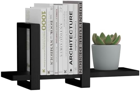 100% Solid Wood Adjustable Desktop Bookshelf, Retro Tabletop Bookshelf, Desk holder Shelf for Living Room, Home, Office, Perfect for Magazine, Books, Cookbooks, No Tools Required to Assemble (Black) - Image 4
