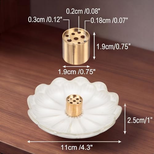 uxcell Ceramic Incense Burner Cone Incense Holder 4.3" White - Image 4