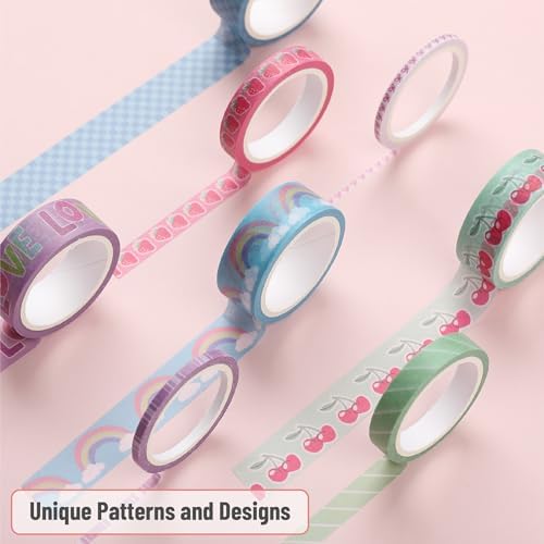 Mr. Pen- Washi Tape Set, 21 Rolls, Assorted Sizes, Pastel Bliss - Image 3