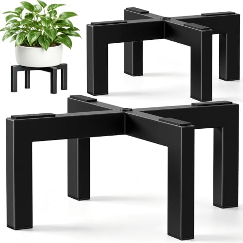 pickpiff Plant Stand Indoor Outdoor Flower Holder Metal 150lbs 2-Pack by pickpiff