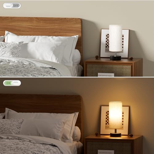 PartageiZ Small Table Lamp for Bedroom - Bedside Lamps for Night Stands - Image 6