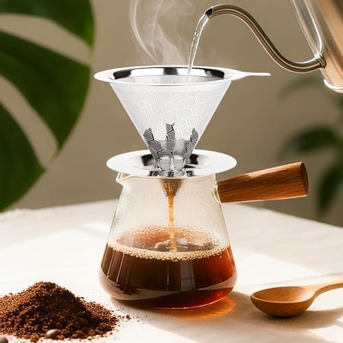 Pour Over Coffee Maker, Single Cup - Image 3