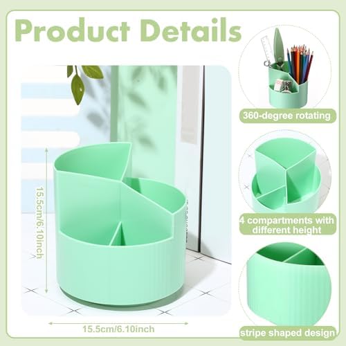 Marspark Sage Green Desk Accessories Office Supplies Set, 12 Pcs - Image 2