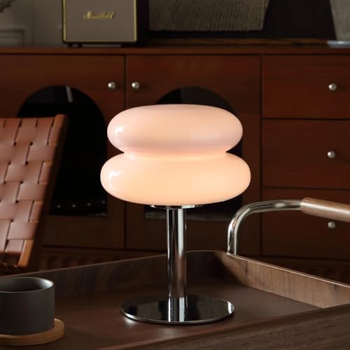 Glivpny Mushroom Lamp Table Lamp, Mid Century Modern Table Lamps (Pink) by Glivpny