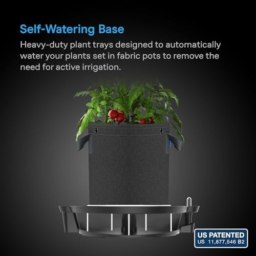 AC Infinity Self-Watering Fabric Pot Base XL, Auto-Irrigation, 4-Pack - Image 2