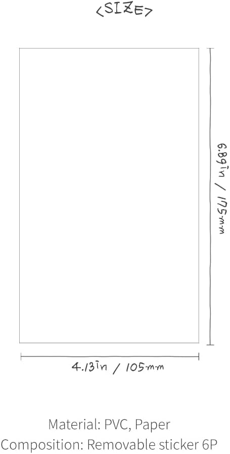 Monolike Little Doodle Theme Sticker 6P Set