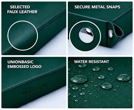 UnionBasic Medium Valet Tray, Jewelry Tray for Rings Watches Earrings, Entryway Catchall Caddy for Coins Keys Change, Nightstand Bedside Valet Holder, Trays for Electronic Gadgets, Vintage Green Plus - Image 3