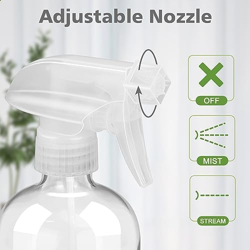 Glass Spray Bottles for Cleaning - 16 oz Spray Bottles with Silicone Sleeve - Image 2