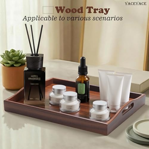 Wood Serving Tray Small, 14"x10"x2" Small Serving Tray - Image 5