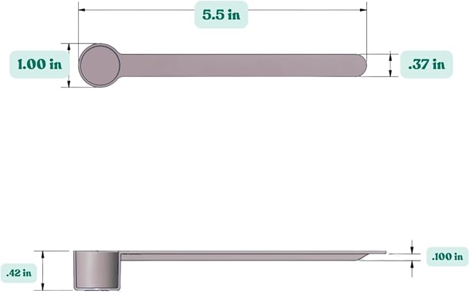 4 mL (3/4 Tsp) Long Handle Scoop for Coffee, Protein Powder, Pet Food, Spices, Grains, Dry Goods – Food-Grade BPA-Free Plastic Measuring Spoon (Pack of 100)
