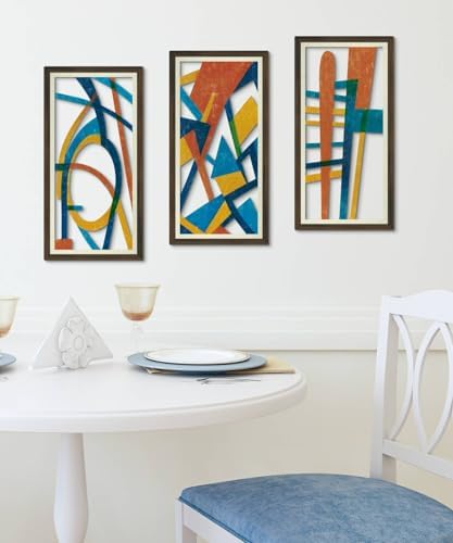 Putuo Decor 3PC Mid Century Modern Wall Art Set, Vintage Geometric Abstract Wall Art for Living Room and Bedroom, Minimalist Wall Decor for Home Decoration - Image 6