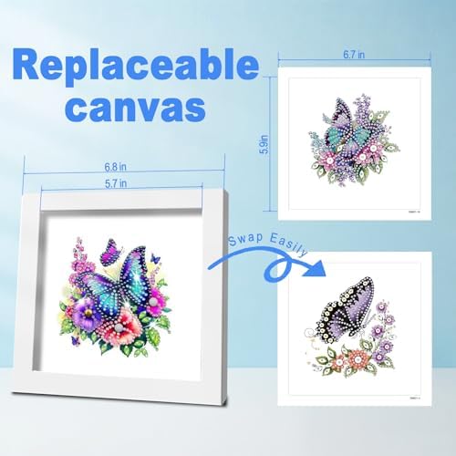 DOZEEZOP 12-Pack Small Diamond Art Kit for Adults Teens 7"x7" - Image 3