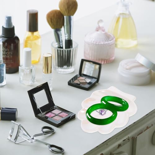 Toyvian Ceramic Shell Jewelry Tray Ring Dish for Home Display Use - Image 5
