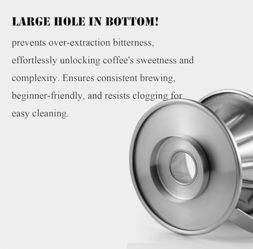 MERMOO YILAN Durable Pour Over Coffee Dripper for 1-4cups Filter Holder - Image 4