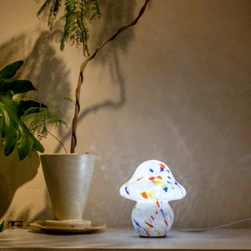 HEQET Mushroom Lamp for Bedroom,Mid Century Modern Lamp for Nightstand, Dimmable Retro Egg Tart Bedside Small Lamps,Unique Home Mushroom Decor Aesthetic Cute Table Lamps for Living Room - Image 6
