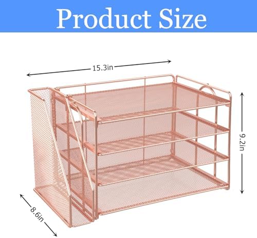 gianotter 4-Tier Paper Organizer With Magazine Holder - Image 5