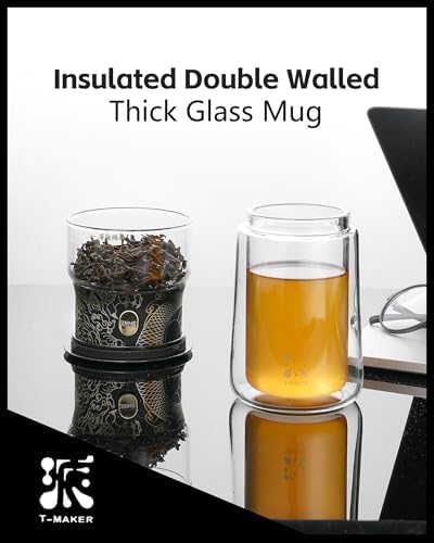 ZENS Glass Infuser Teapot, Cool One Touch Tea Maker For Loose Tea, Dragon - Image 4