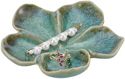 Ceramic Jewelry Dish Tray Small Trinket Tray Ring Holder by Unknown
