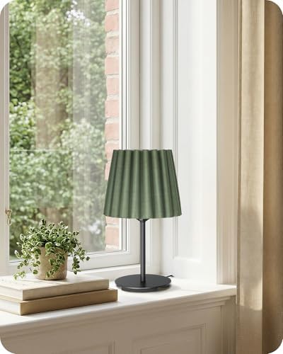 Small Bedside Table Lamps Set of 2, Dimmable Table Lamps with 3 Adjustable Color Temperatures, Nightstand Lamps with 2 Bulbs, E26 Base, for Bedroom, Study, Desk, Green and Black J15TLP205 - Image 6