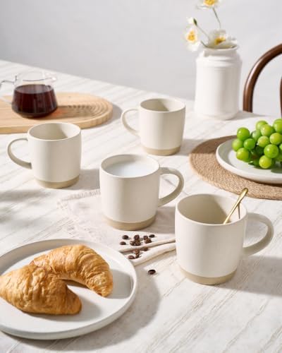 famiware Coffee Mugs Set of 8, Milkyway 13 oz Ceramic Cup Set with Handle - Image 6