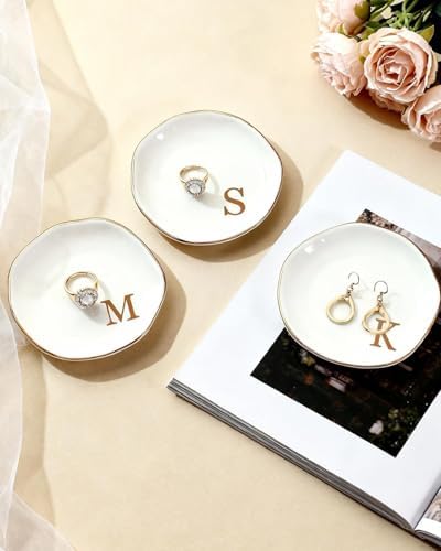 Ceramic Jewelry Tray Trinket Ring Dish Personalized Gifts for Women Bride - Image 4