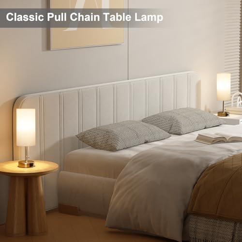 Gold Bedside Lamp for Bedroom Nightstand - Small Table Lamp with USB Ports - Image 2