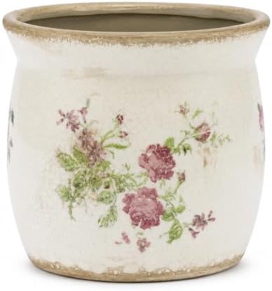 Doysayes Vintage Ceramic Flower Pot for Indoor Plant with Drainage Hole by Dosayes