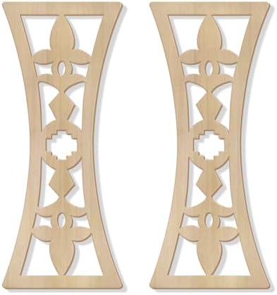 Zzbakress 2 Pcs Mid Century Modern Wall Decor Wooden Abstract Geometric Art for Home Living Room Bedroom (Style Q) by Zzbakress