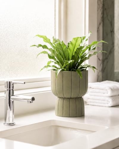 Self Watering Pots for Indoor Plants, 6 Inch Ceramic African Violet Pot - Image 6