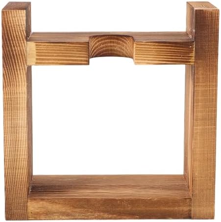 Heart Wooden Hydroponic Vase Stand for Desktop Living Room Decor by Toyvian