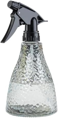 Glass Mister Spray Bottle for Inside 13oz, Fine Mist Refillable Leak Proof by Ebristar