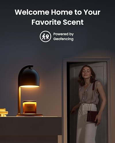 SwitchBot Smart Candle Warmer Lamp App & Voice Control, Flameless Wax Melter with Timer, Bulb x2, for Jar Candles, 1%-100% Dimmable, Matter for Apple Home & Alexa, Women Birthday Housewarming Gift - Image 5