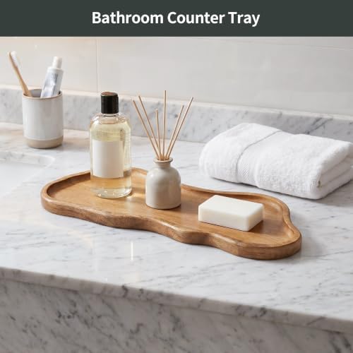 Small Wood Tray – Acacia Serving Platter Vanity Tray Mini Wooden Tray Decor - Image 7