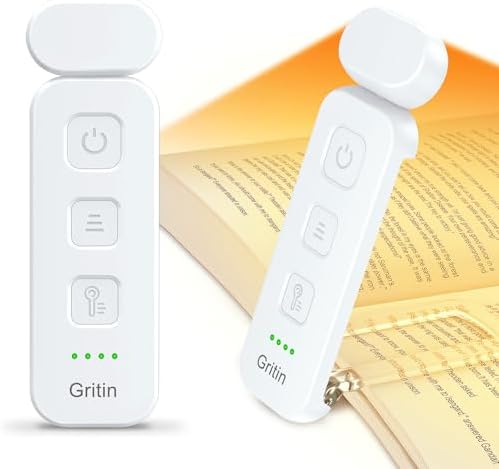 Gritin Reading Light, Rechargeable Book Light for Reading in Bed by Gritin