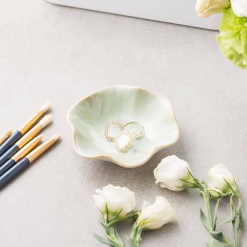 Ceramic Ring Dish, Jewelry Trinket Tray for Rings and Earrings - Image 3