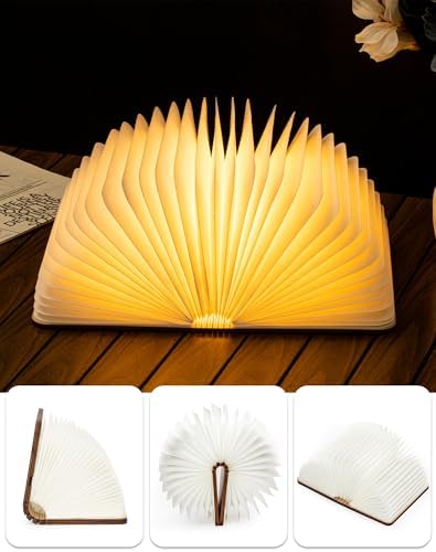 8.3 in Wooden Book Lamp, Book Lovers Gifts,Teacher Appreciation Gifts - Image 5