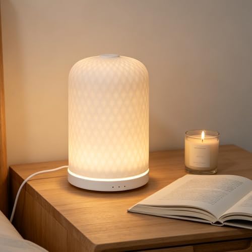 Ceramic Essential Oil Diffuser with Large Tank and LED Lights - Image 5