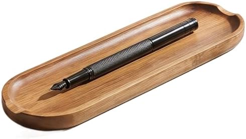 Wooden Pen Tray Wooden Pen Tray Minimalist Desk Organizer Natural Wood Brown Pencil Rest Pen Holder for Home Office Studio Art Supplies Modern Desktop Storage by Unknown