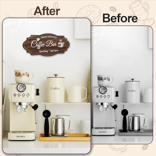Coffee Bar Signs for Wall Decor,Vintage Coffee Accessories - Image 3